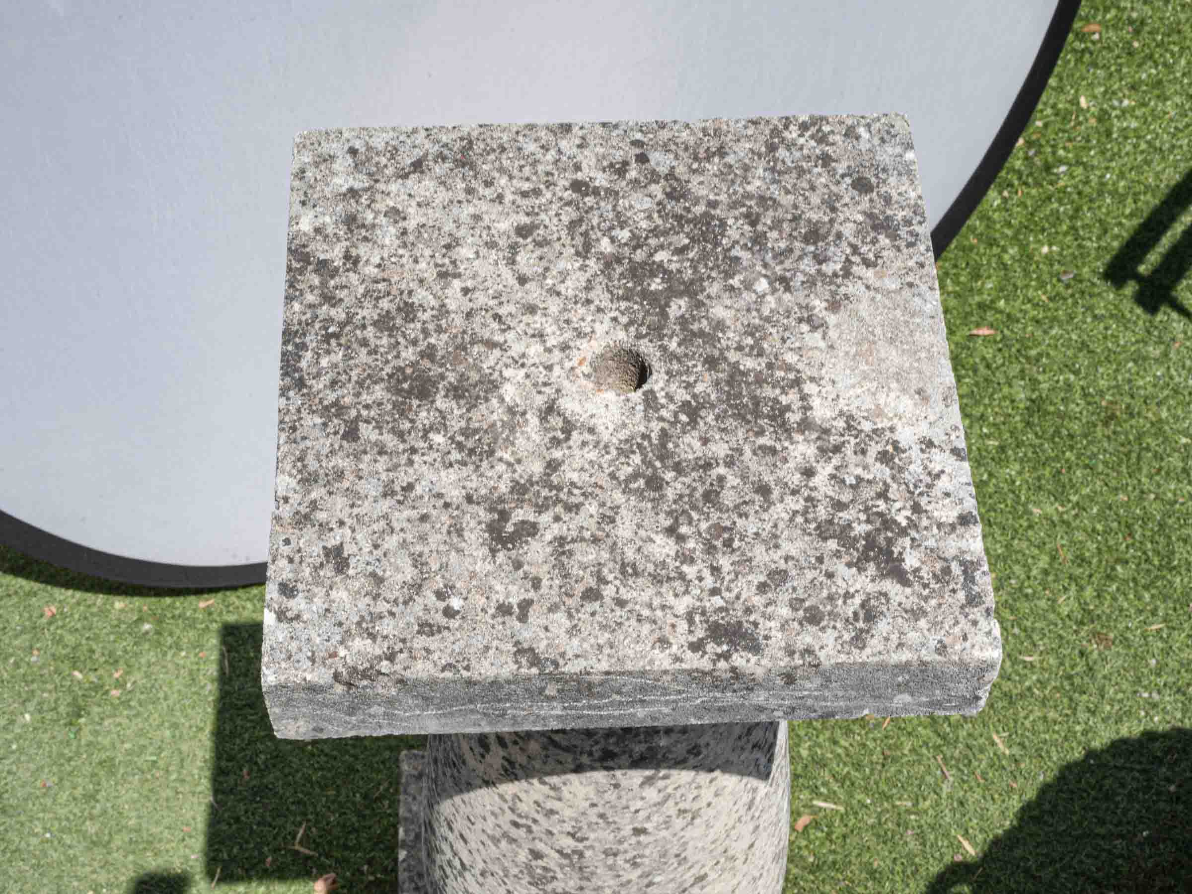 Mid-Century Terrace Pedestal in Provençal Limestone,  4 available - 49½"