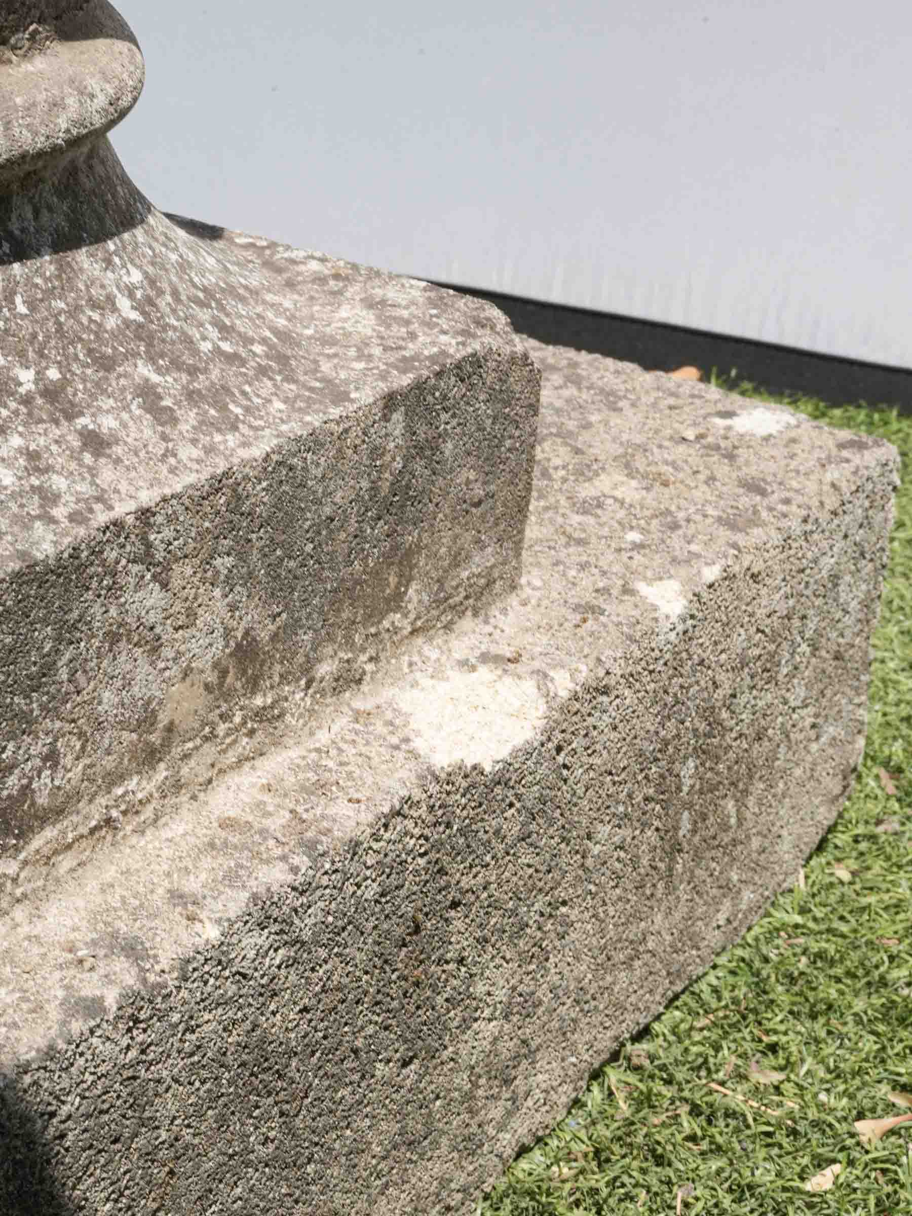Mid-Century Terrace Pedestal in Provençal Limestone,  4 available - 49½"