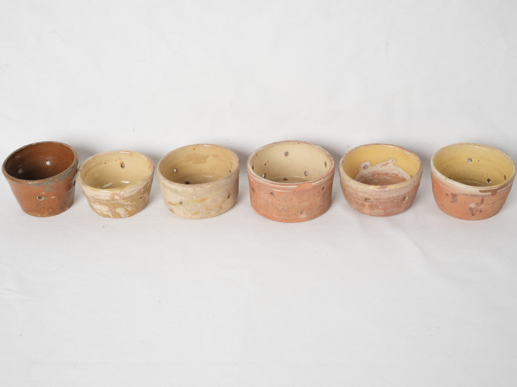 Vintage French Country Cheese Pot Assortment