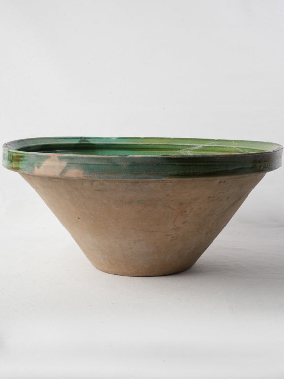Vibrant Glazed Artisan Tapered Dish