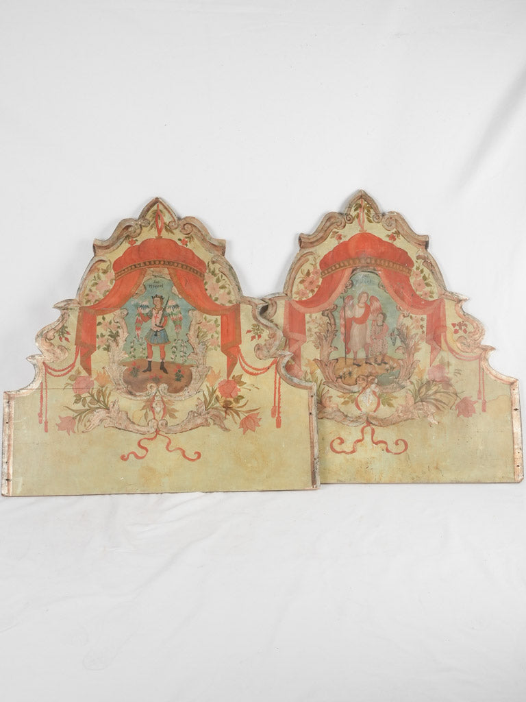 Two Spanish bed heads - 19th century - 38½"