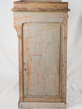 Antique French shop counter w/ light blue patina 31½"