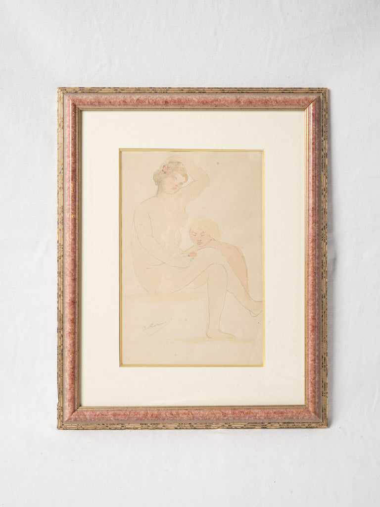 Rare and Delicate Watercolour Drawing by Joseph Bernard - 20" x 15¾"
