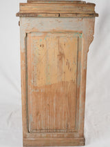 Antique French shop counter w/ light blue patina 31½"