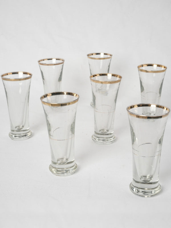 Set of 48 french victorian crystal etched glassware set