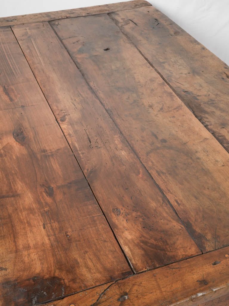 Rich patina walnut console  