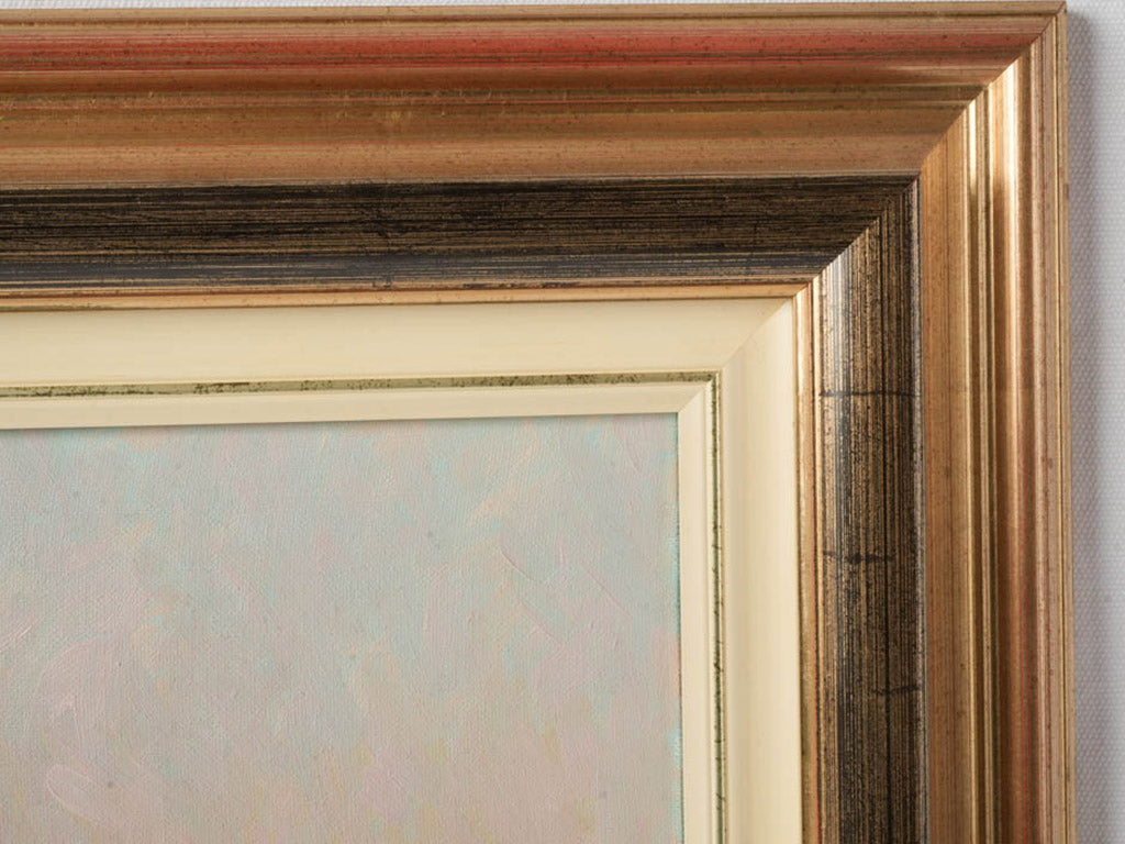 Contemporary decorative oil-on-canvas