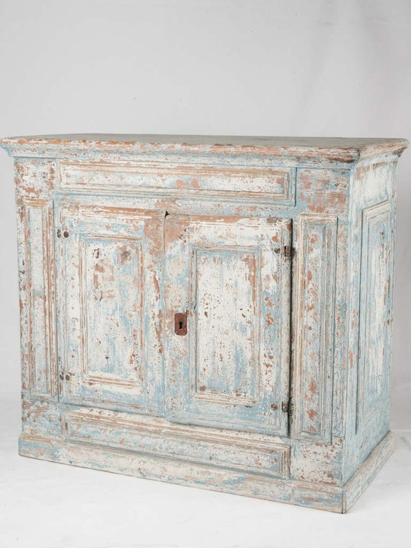 Antique French blue rustic buffet