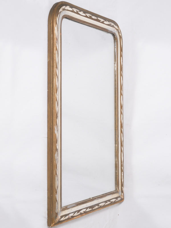 Large, French, aged, leafy Louis Philippe mirror