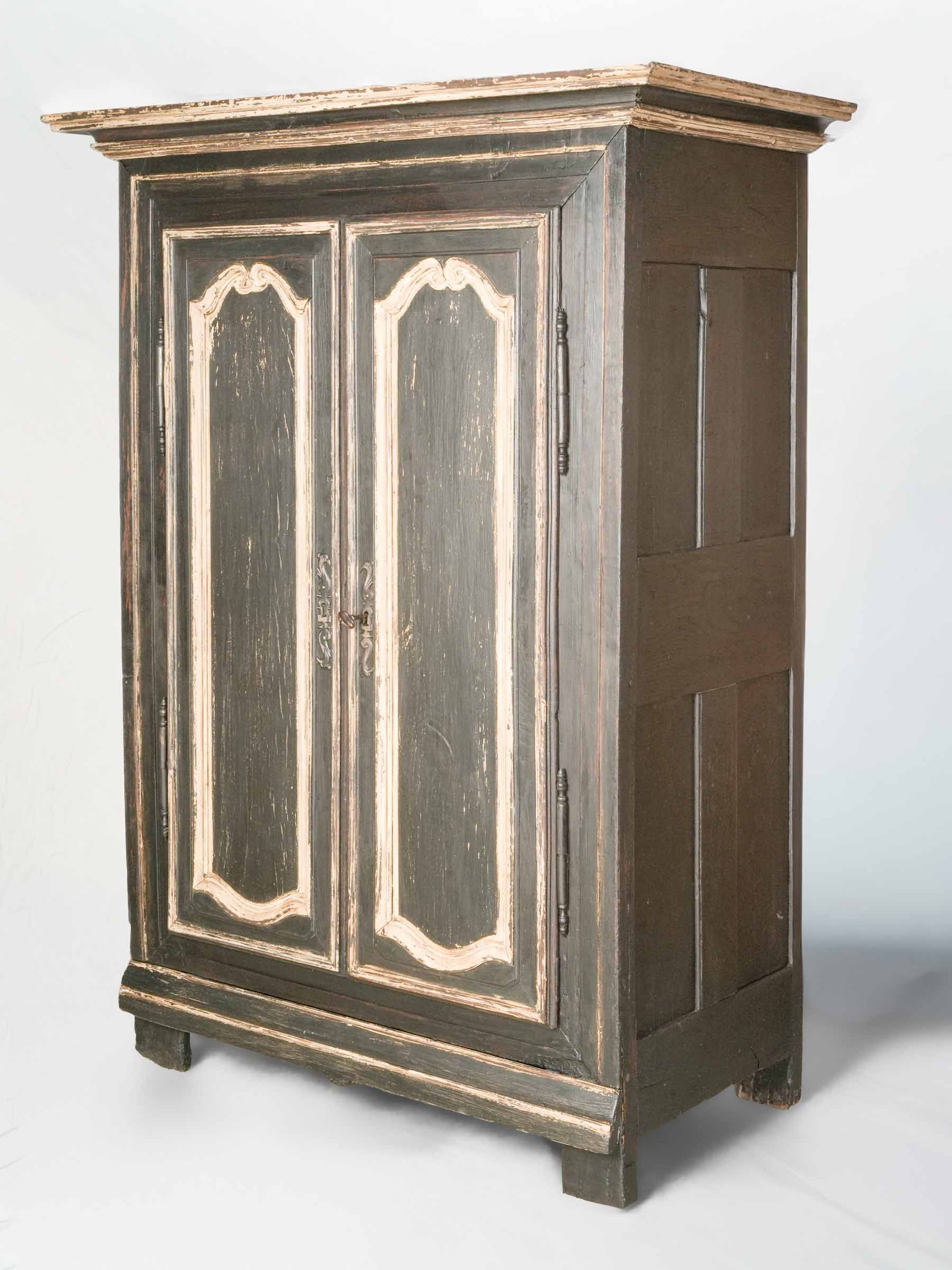 Painted Sacristy Cabinet from Southern France - 72" x  54¼"