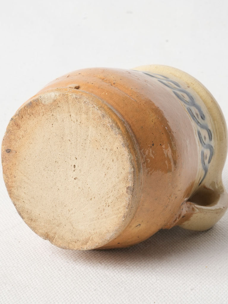 Late 19th Century Savoy Petite Creamer Pot W/ Blue Frieze - 3½"