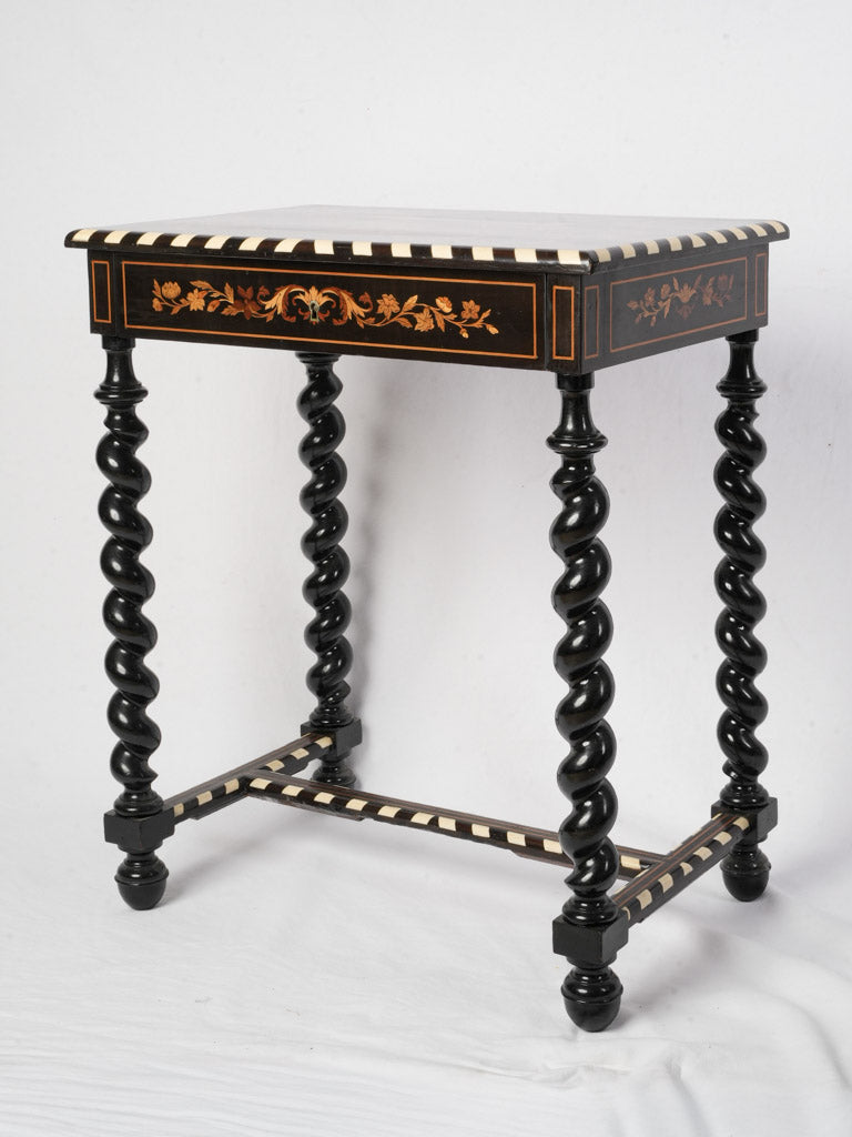 Elegant Napoleon III Marquetry Dressing Table - 29½" x 25¼"