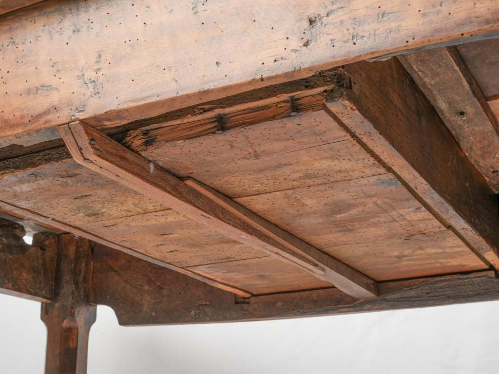 Unique 18th-century walnut table