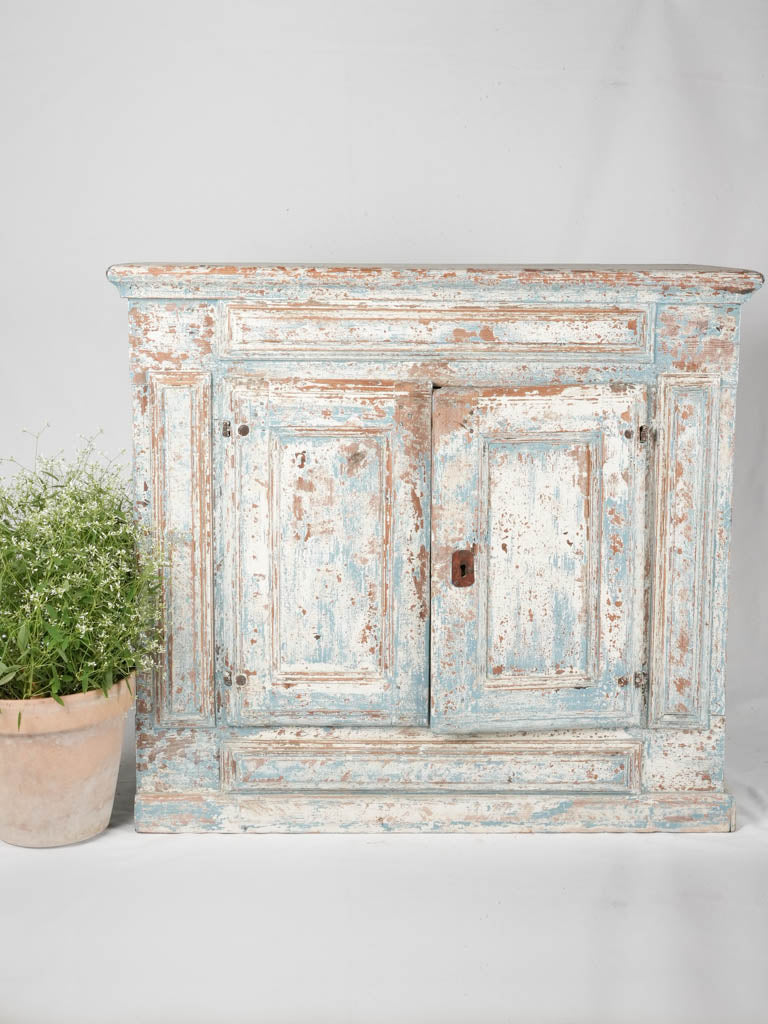 19th century French buffet w/ blue patina 43"