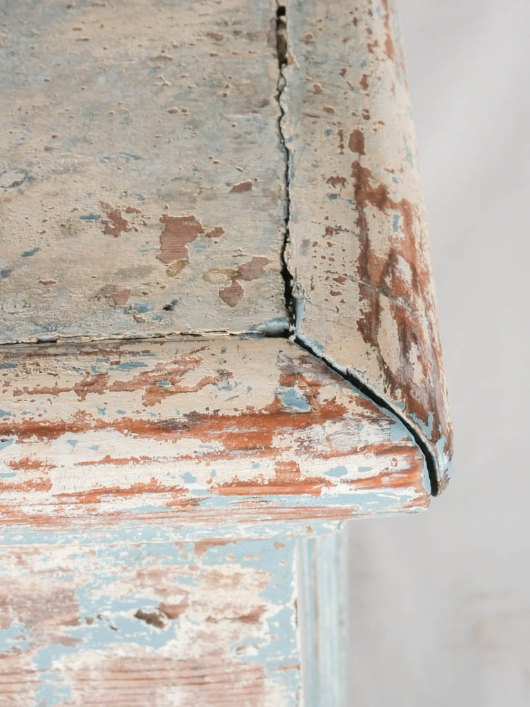 19th century French buffet w/ blue patina 43"