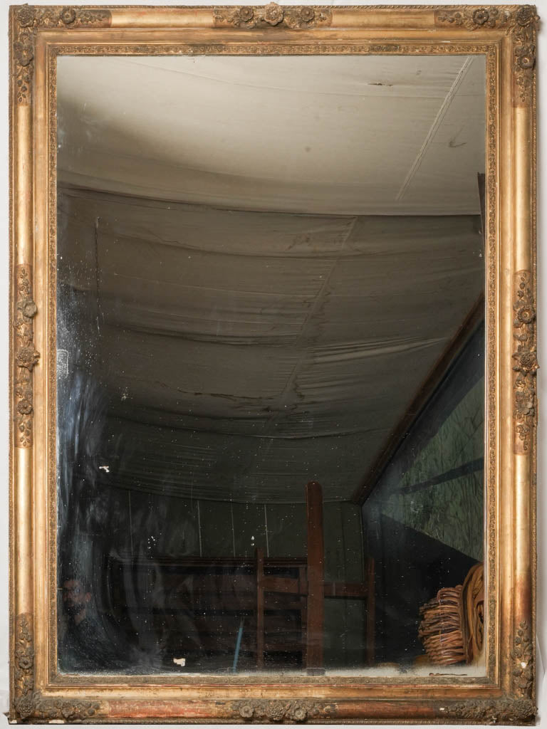 Clasical Nineteenth Century Giltwood Mirror of Impressive Scale - 79½" x 59"