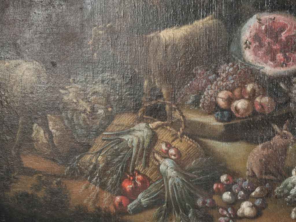 Giltwood-framed landscape painting