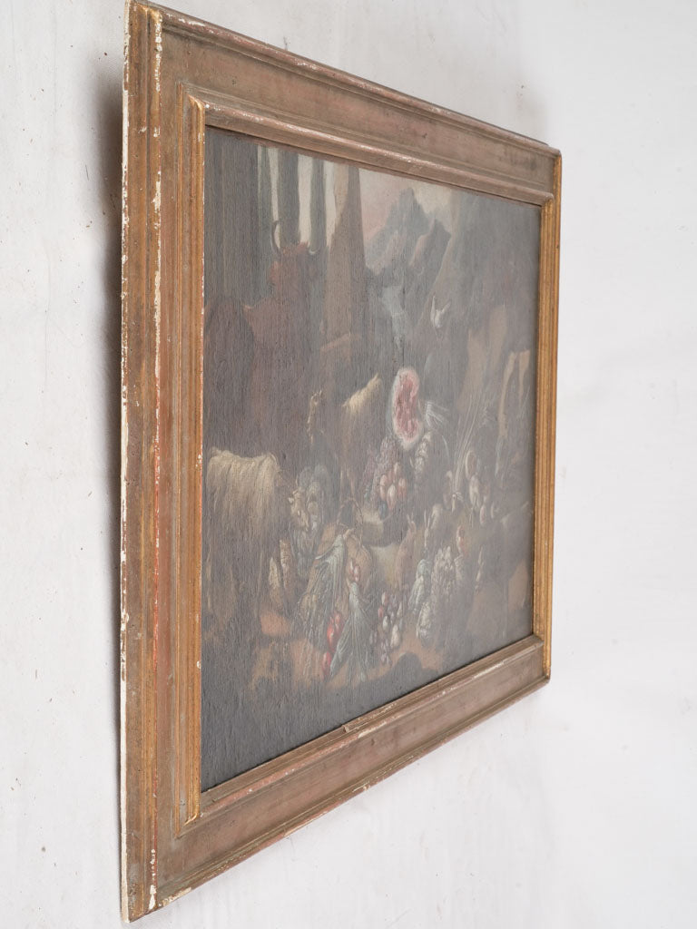 Vibrant pastoral scene canvas