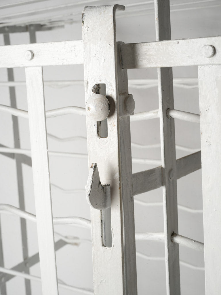 1950s French Rigidex Iron Wine Cellar Rack w/ 300 Bottle Capacity - 65"