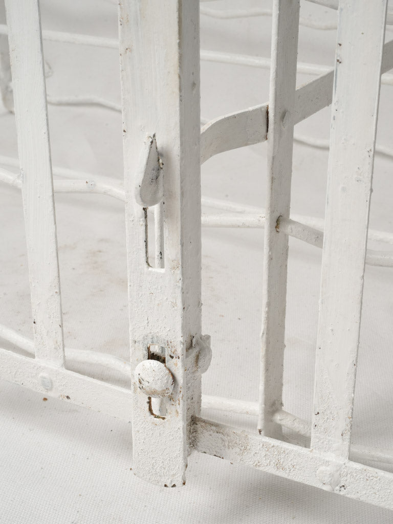 1950s French Rigidex Iron Wine Cellar Rack w/ 300 Bottle Capacity - 65"