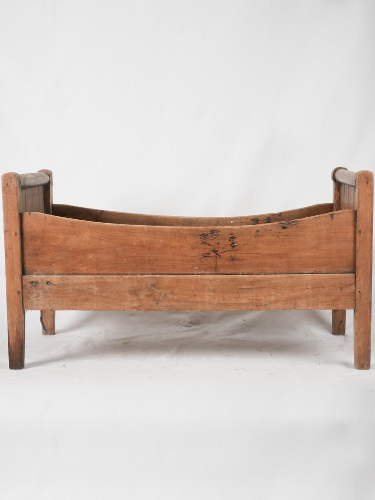 Antique French wooden child's bed 45¾"