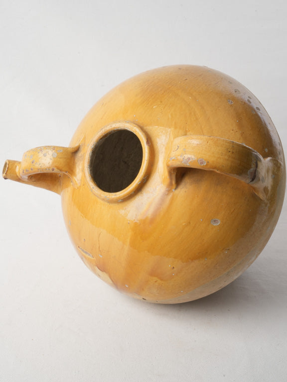Rustic bulbous terracotta vase