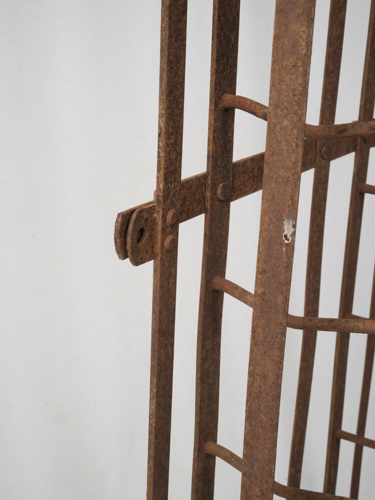 Mid-Century French Iron Wine Rack for 100 Bottles - 45¼"