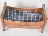 Antique French wooden child's bed 45¾"