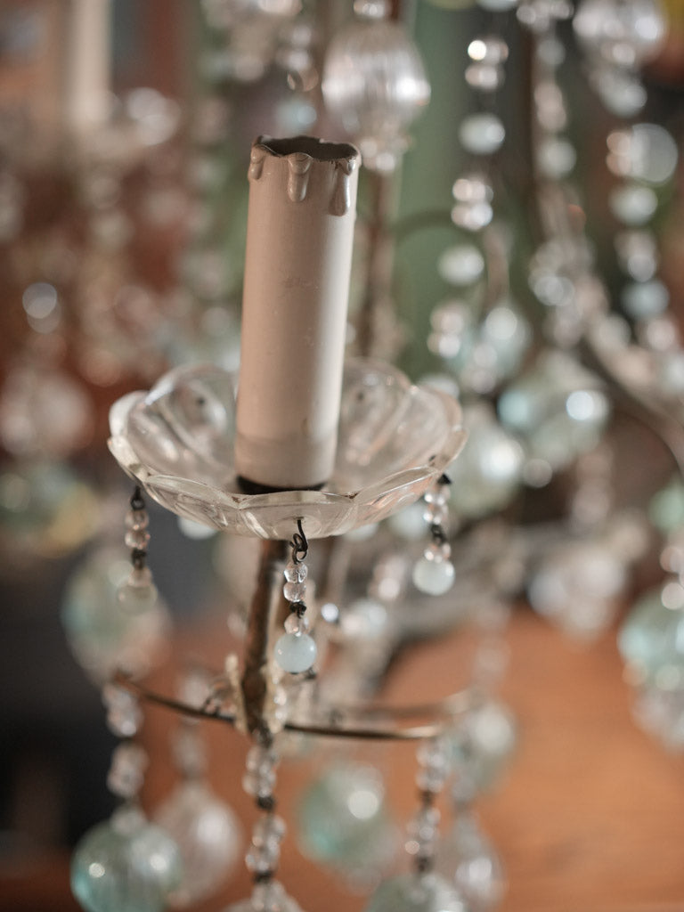 Exquisite hand-blown glass chandelier