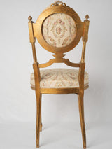 Ornate Gilded wood accent chair