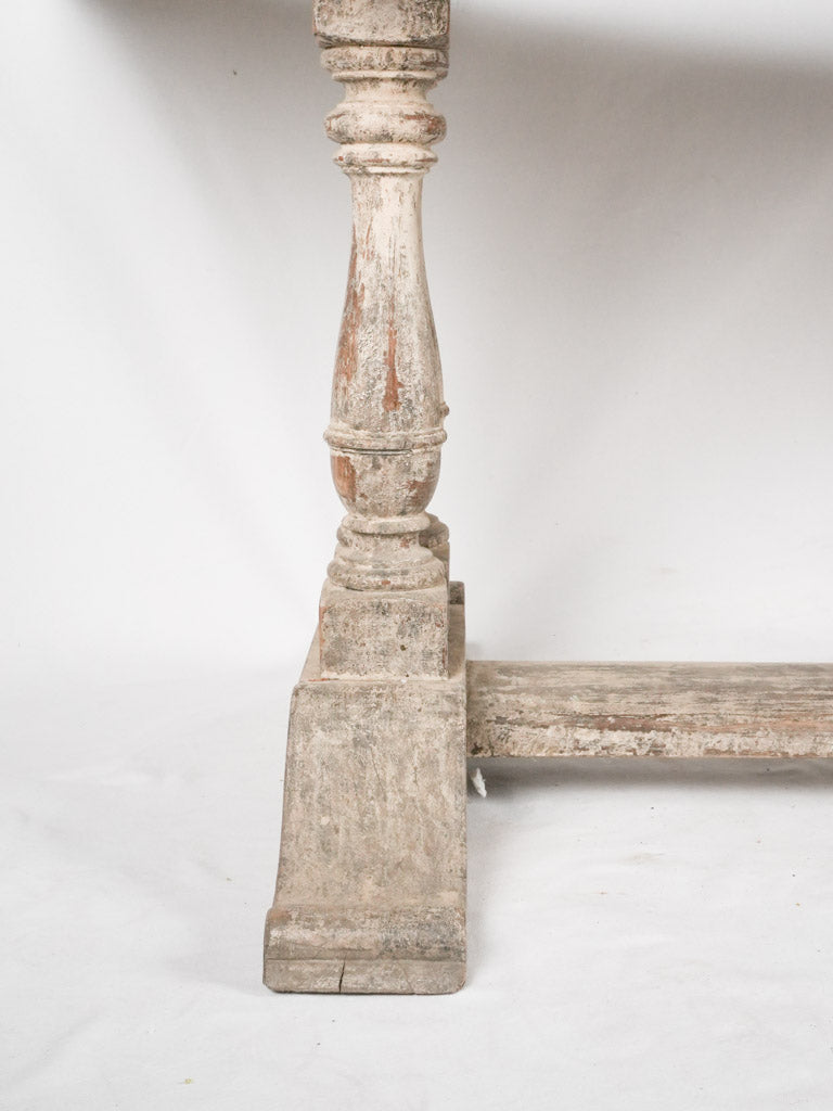 Antique French oak dining table 86½" x 31½"