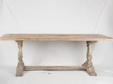 Antique French oak dining table 86½" x 31½"