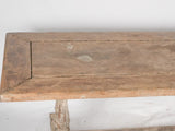 Antique French oak dining table 86½" x 31½"