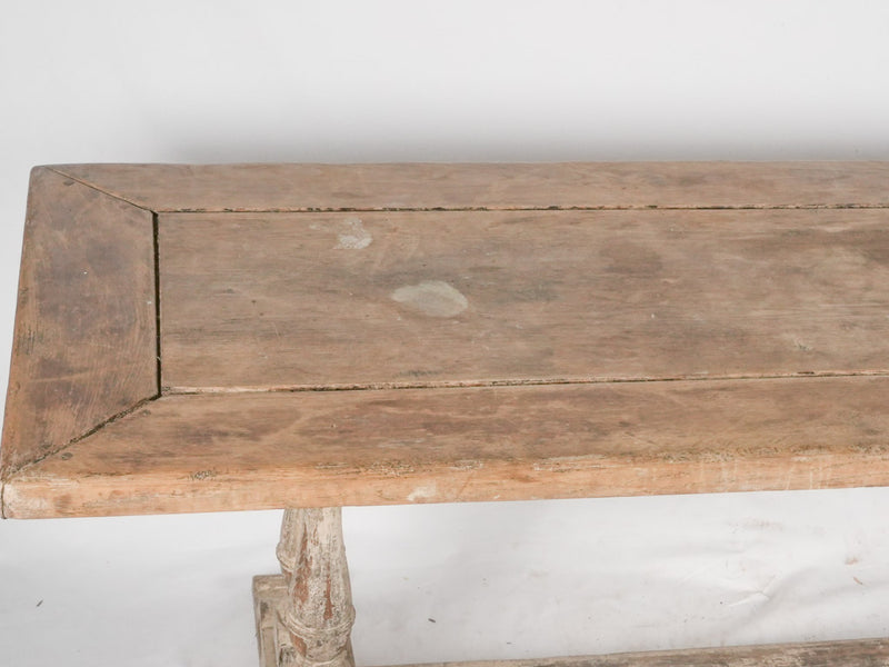 Antique French oak dining table 86½" x 31½"