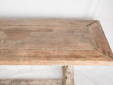 Antique French oak dining table 86½" x 31½"