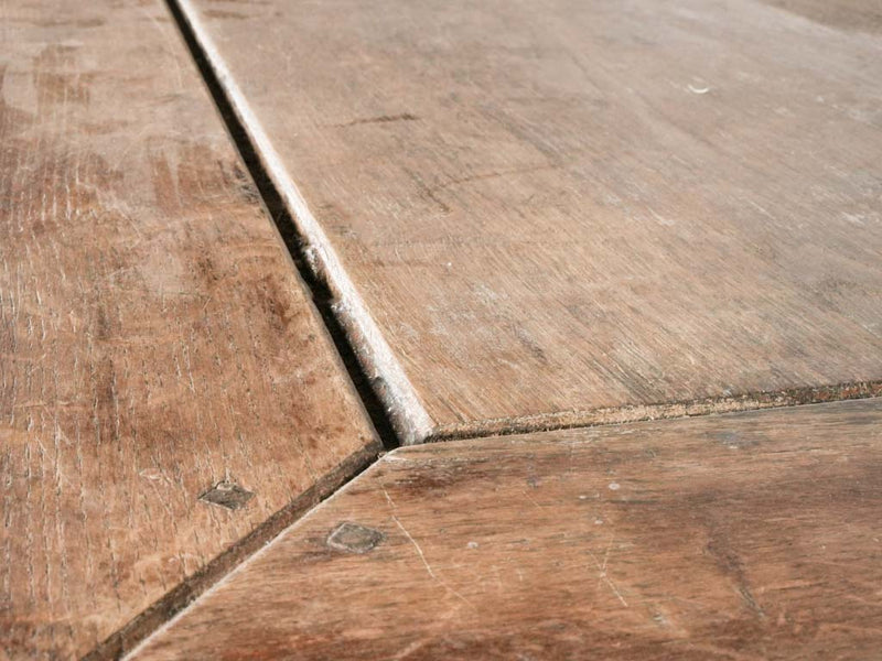 Antique French oak dining table 86½" x 31½"