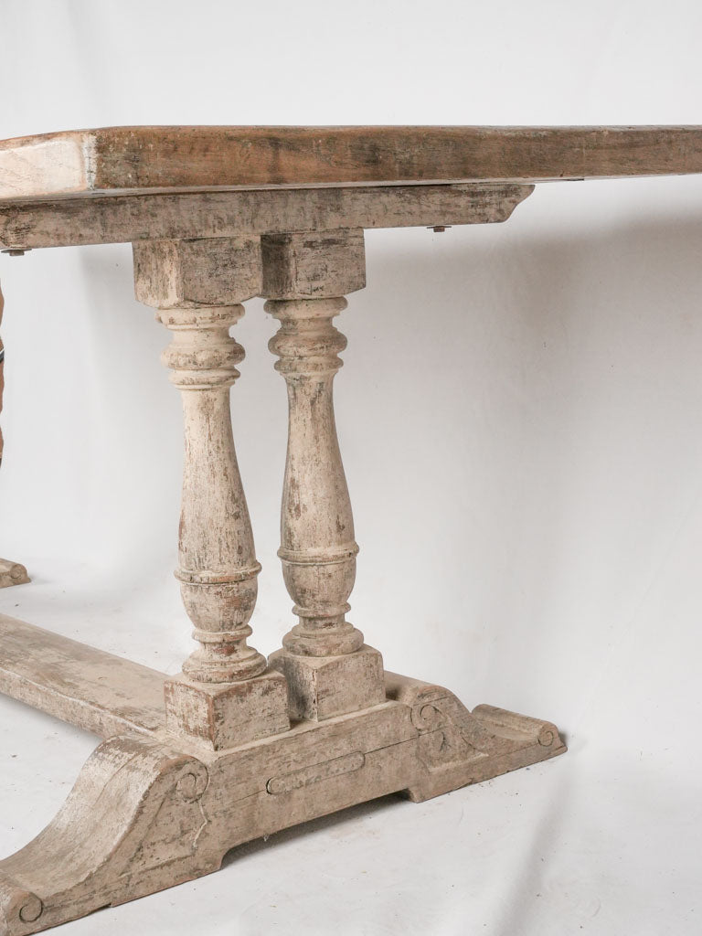 Antique French oak dining table 86½" x 31½"