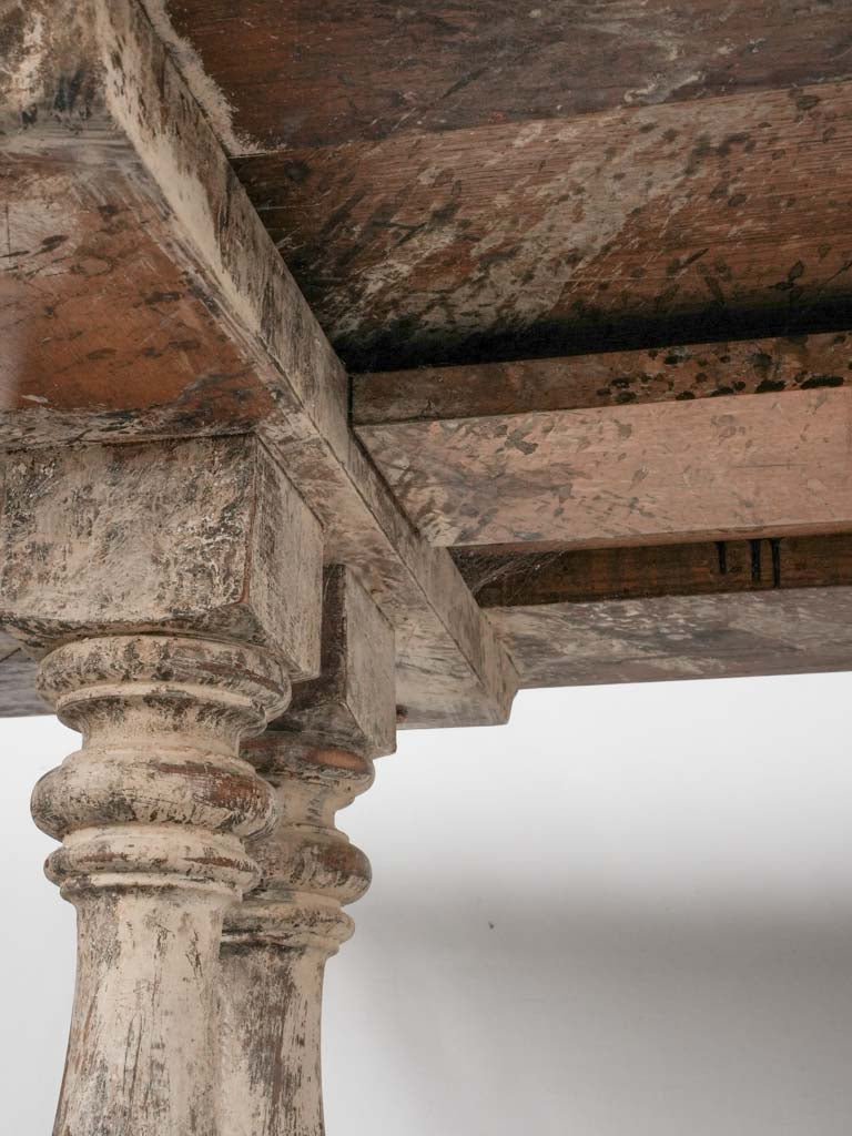 Antique French oak dining table 86½" x 31½"