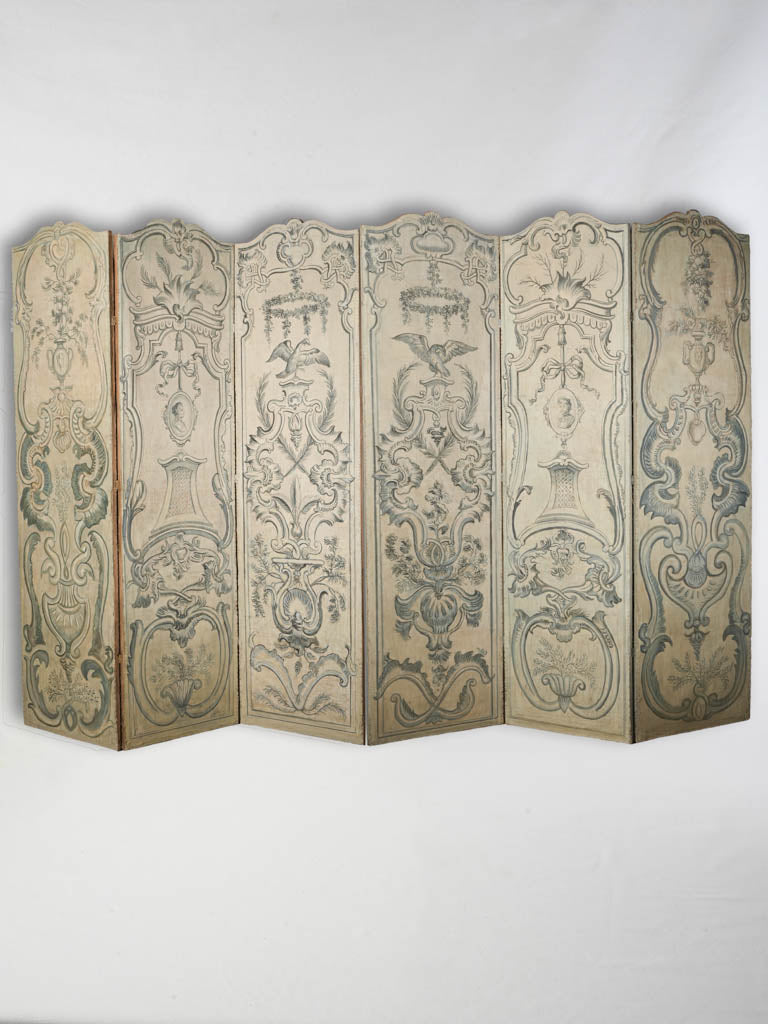 Exceptional antique folding screen