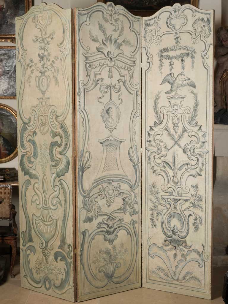 Elegant painted canvas panel