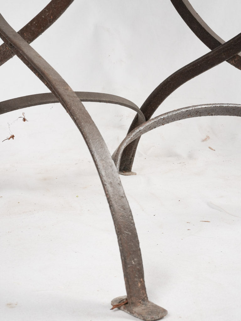 Folding garden armchair w/ timber slats