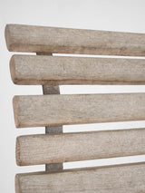 Folding garden armchair w/ timber slats