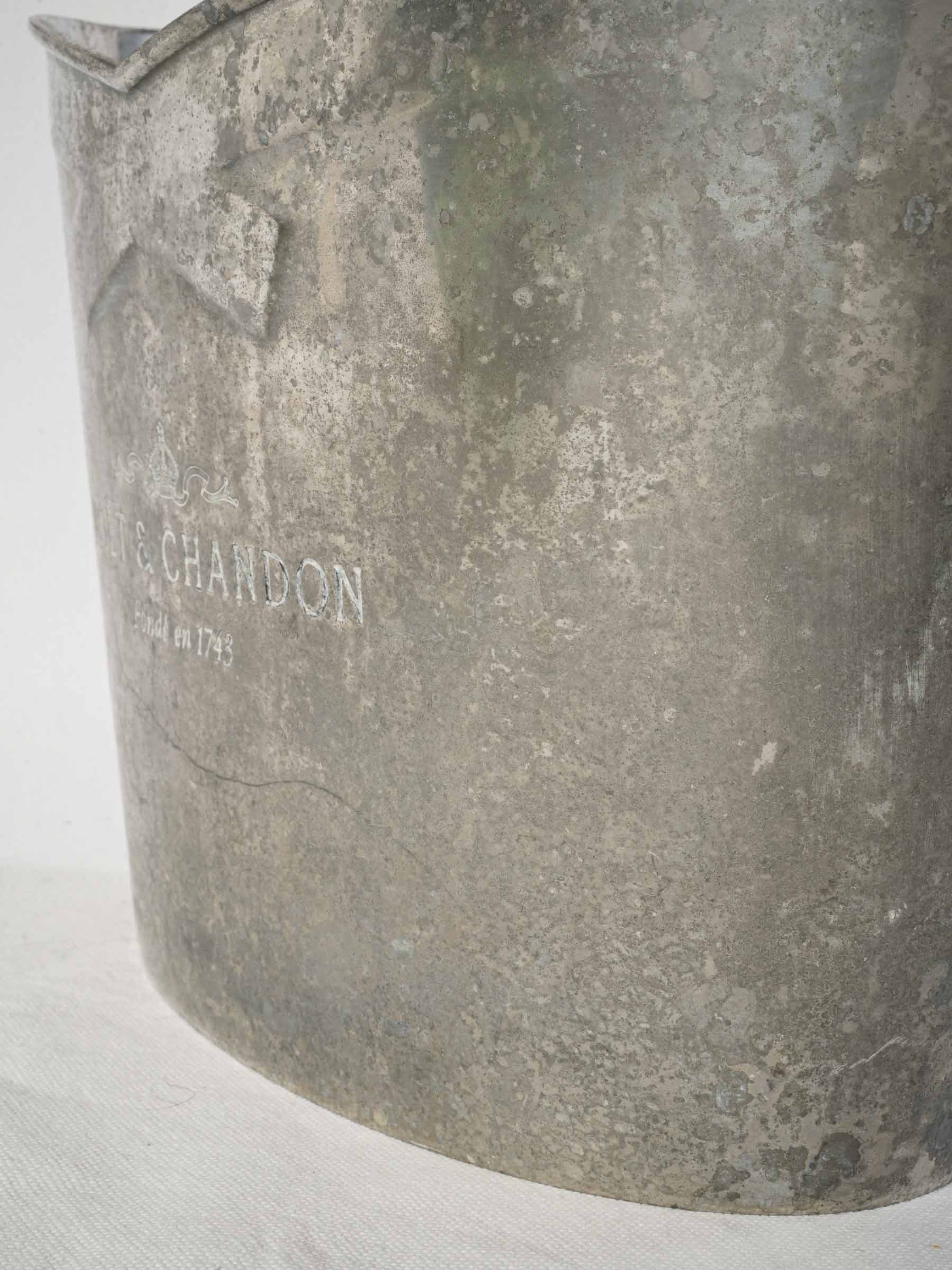 French mid century Moët & Chandon double bottle champagne bucket