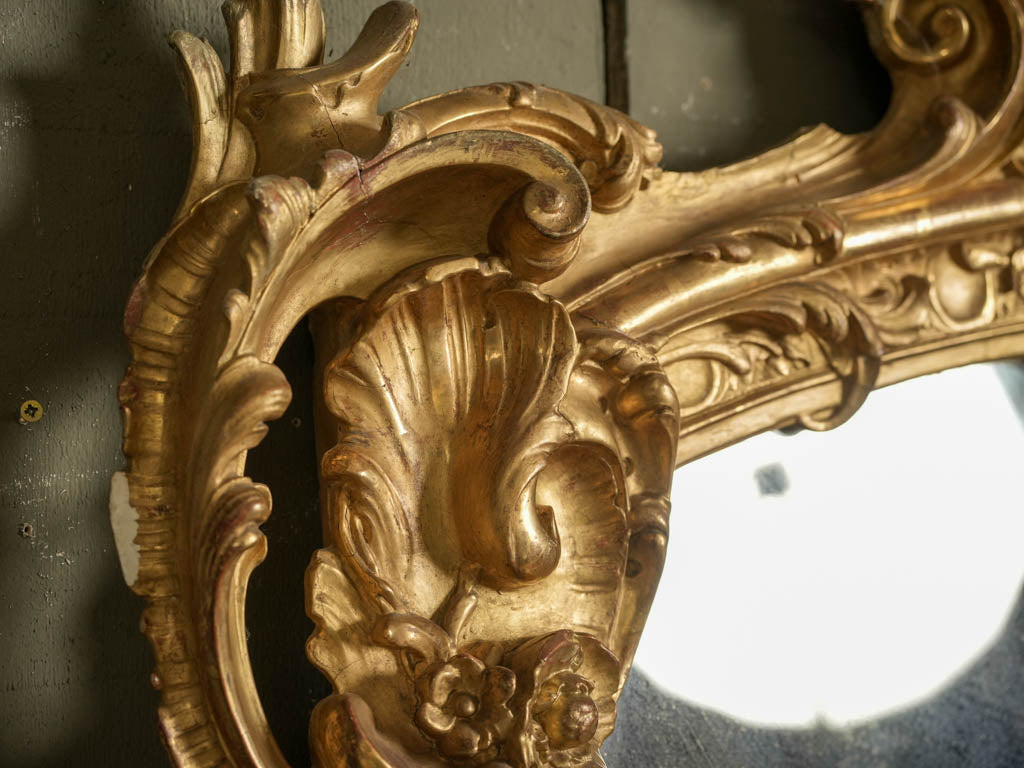 Striking statement entryway mirror