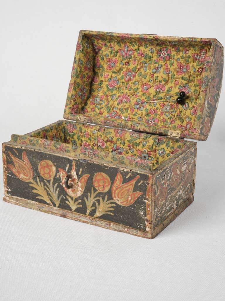 Unique, artisan-painted, 18th-century keepsake