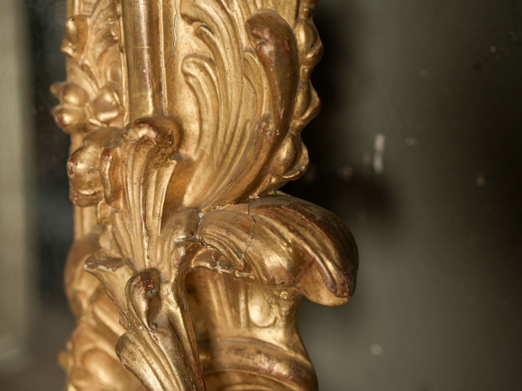 Luxurious aged-gold classical frame