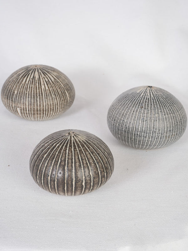 Charming grey and white decorative spheres