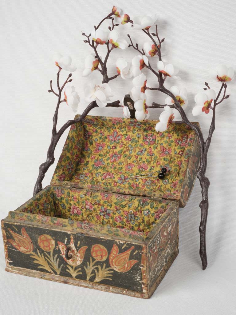 Traditional, rare, timeworn marriage box 