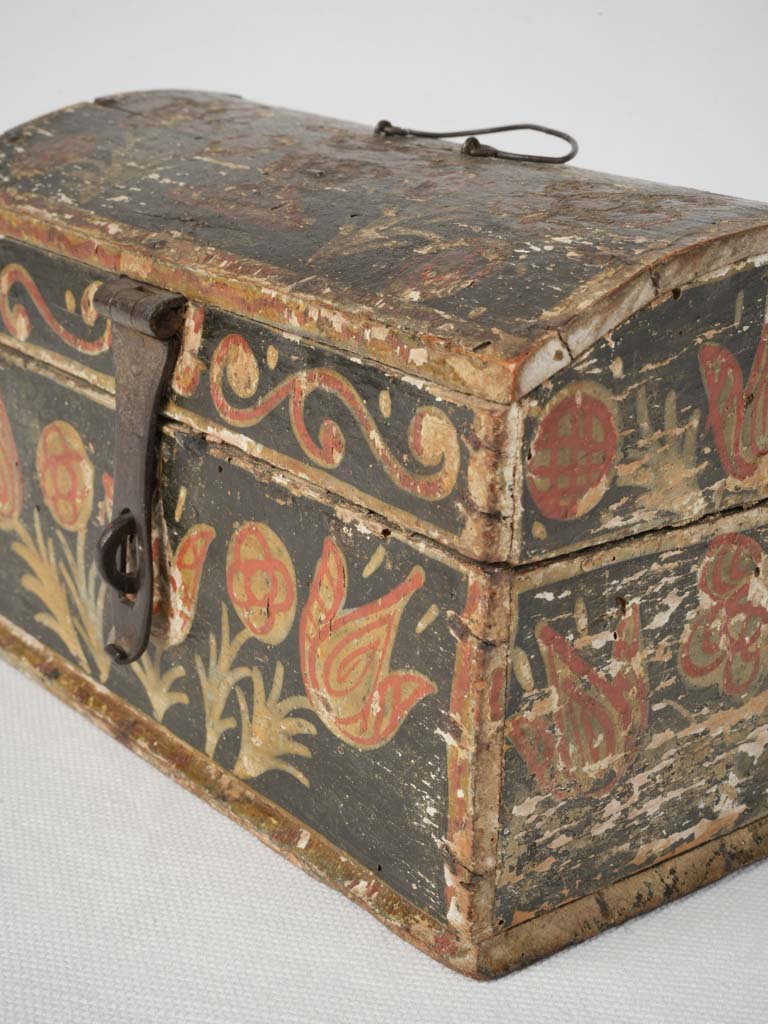 Antique, richly colored, rural French box 