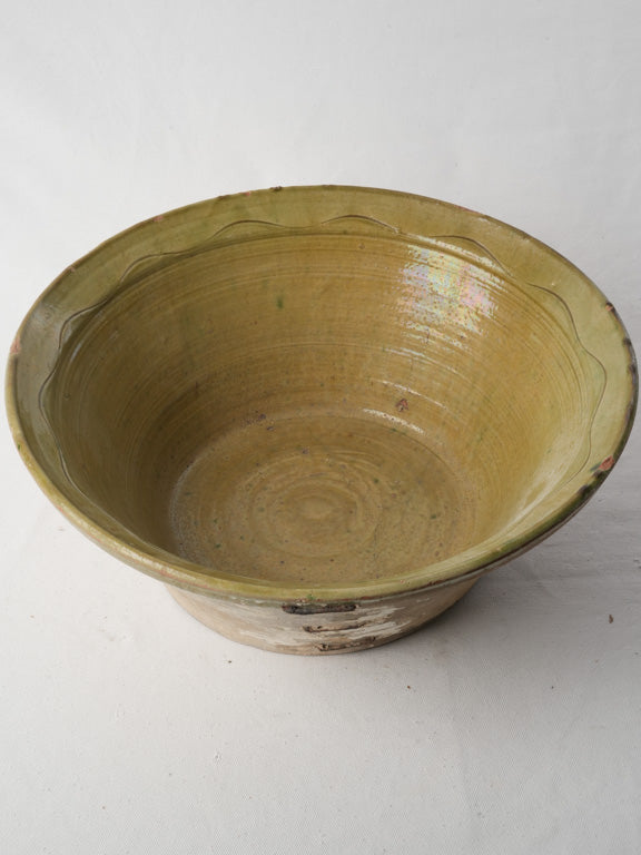 Aged patina terracotta Spanish bowl  
